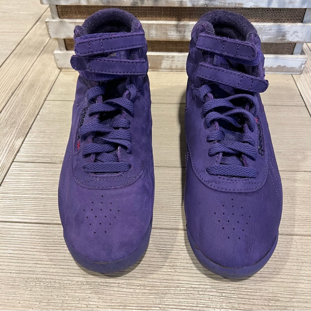 Vintage Purple High Top Reeboks Size 8 1/2